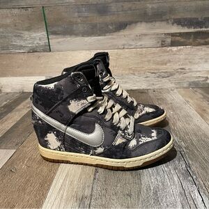 Nike Dunk Sky Hi Print 2014 Women's Size 6.5 Hidden Wedge Custom 543258-004